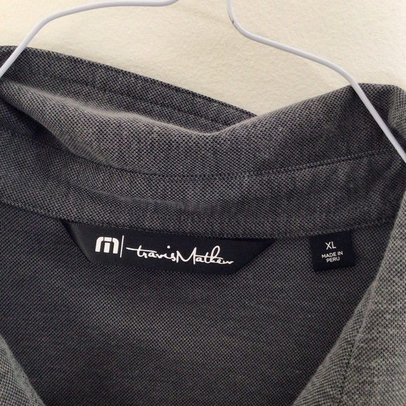 Travis Matthew polo shirt men xl grey - Picture 4 of 9